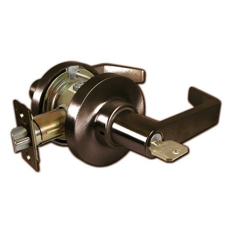 MARKS USA Grade 1 Cylindrical Lock, S-Classroom, 195 Lever, Oil Rubbed Dark Bronze, 2-3/4 Inch Backset, SFIC 195RS-10B